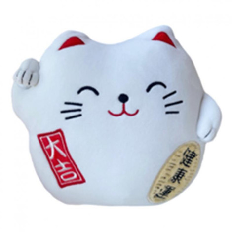 Peluche Gato Maneki Neko branco