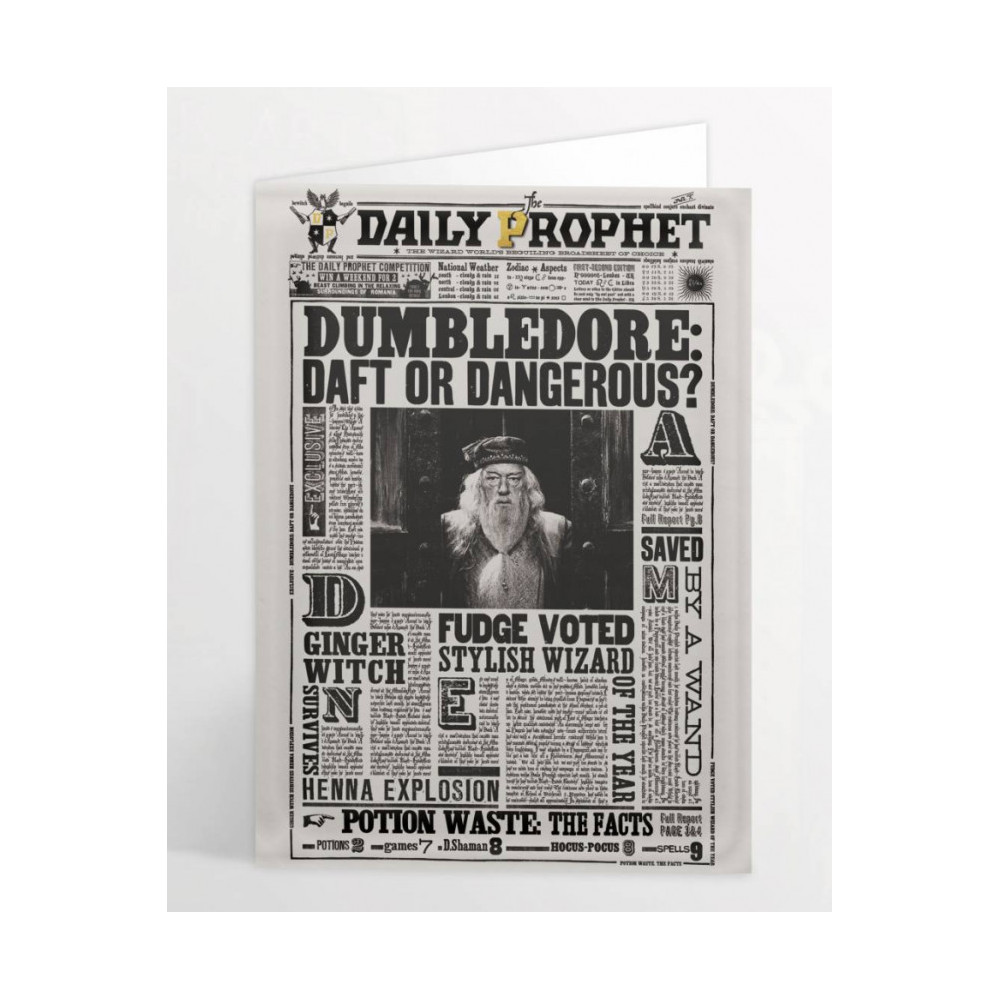 Tartjeta Lenticular O Profeta Dumbledore: louco ou perigoso?