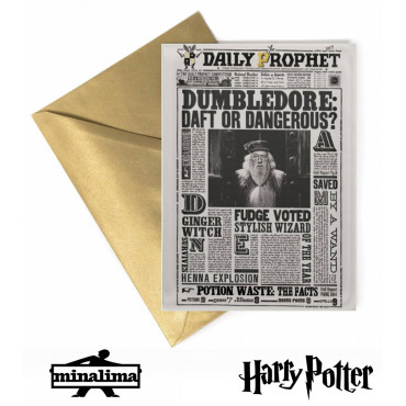 Tartjeta Lenticular O Profeta Dumbledore: louco ou perigoso?