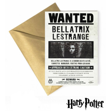 Tarjeta Lenticular Bellatrix Harry Potter