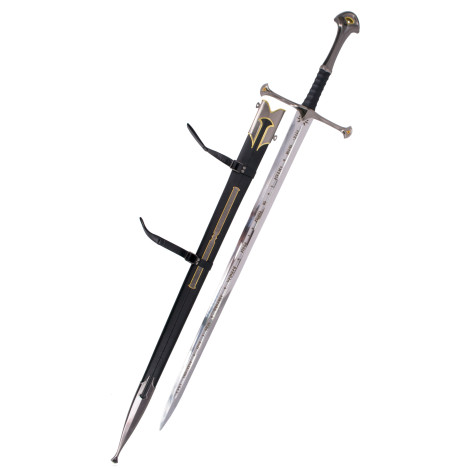 Espada Aragorn Anduril 131 cm bainha e suporte O Senhor dos Anéis