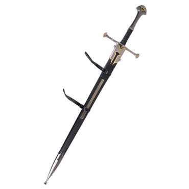 Espada Aragorn Anduril 131 cm bainha e suporte O Senhor dos Anéis