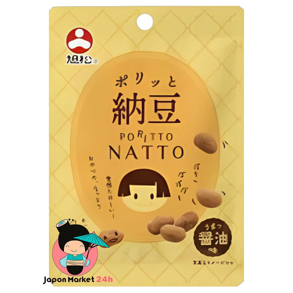 Snack de Natto Asahimatsu sabor salsa de soja 14g