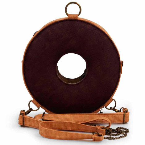 Mochila-saco Oh My Pop Donut cor-de-rosa