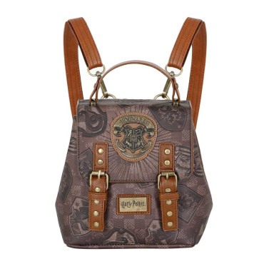 Saco de mochila Harry Potter castanho