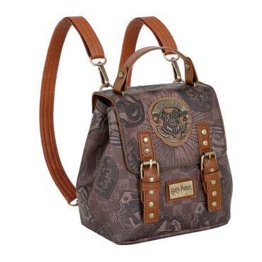 Saco de mochila Harry Potter castanho