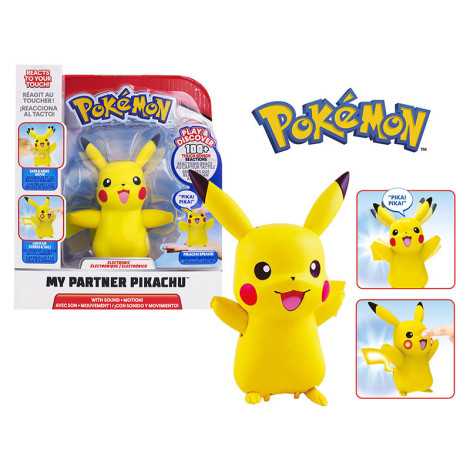 Pikachu Interactivo Figura Pokemon Som de Luz e Movimento