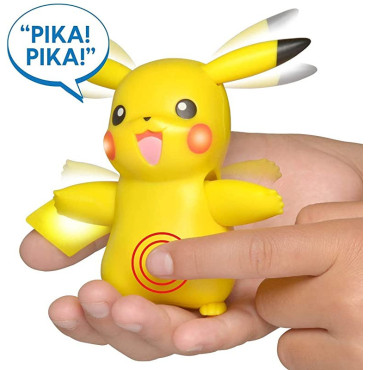 Pikachu Interactivo Figura Pokemon Som de Luz e Movimento