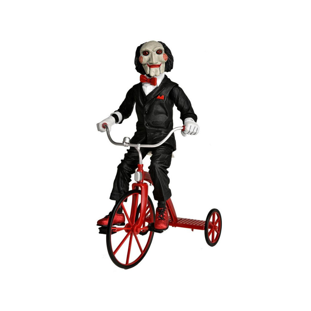 Saw figura con sonido Billy Triciclo 30cm NECA