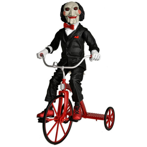 Saw figura con sonido Billy Triciclo 30cm NECA