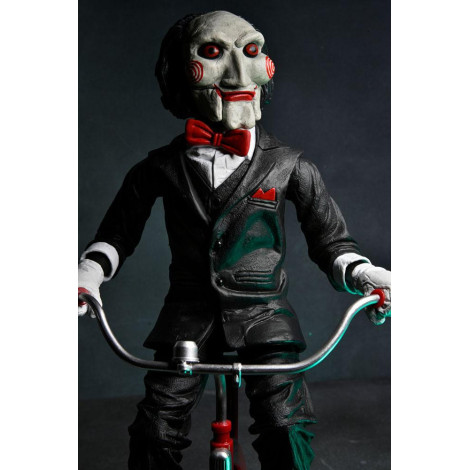 Saw figura con sonido Billy Triciclo 30cm NECA