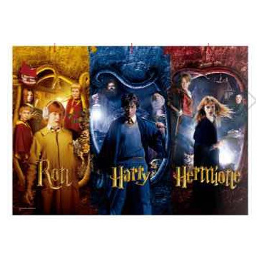 Puzzle 1000 Peças Harry Potter Ron, Harry e Hermione