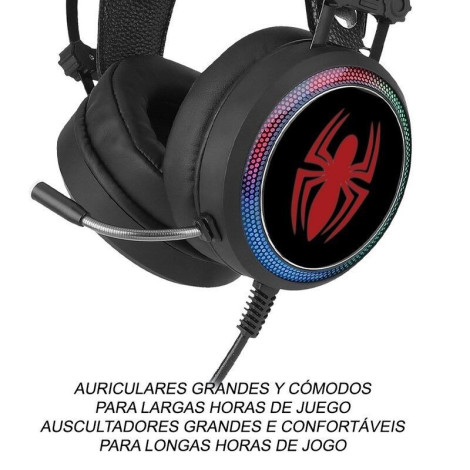 Auricular para jogos Spider Man Marvel