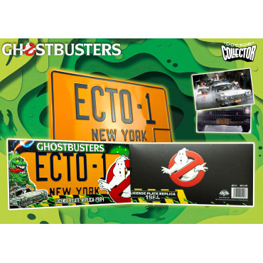 Réplica da Placa de Licença dos Caça-Fantasmas ECTO-1 Doctor Collector