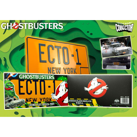 Réplica da Placa de Licença dos Caça-Fantasmas ECTO-1 Doctor Collector