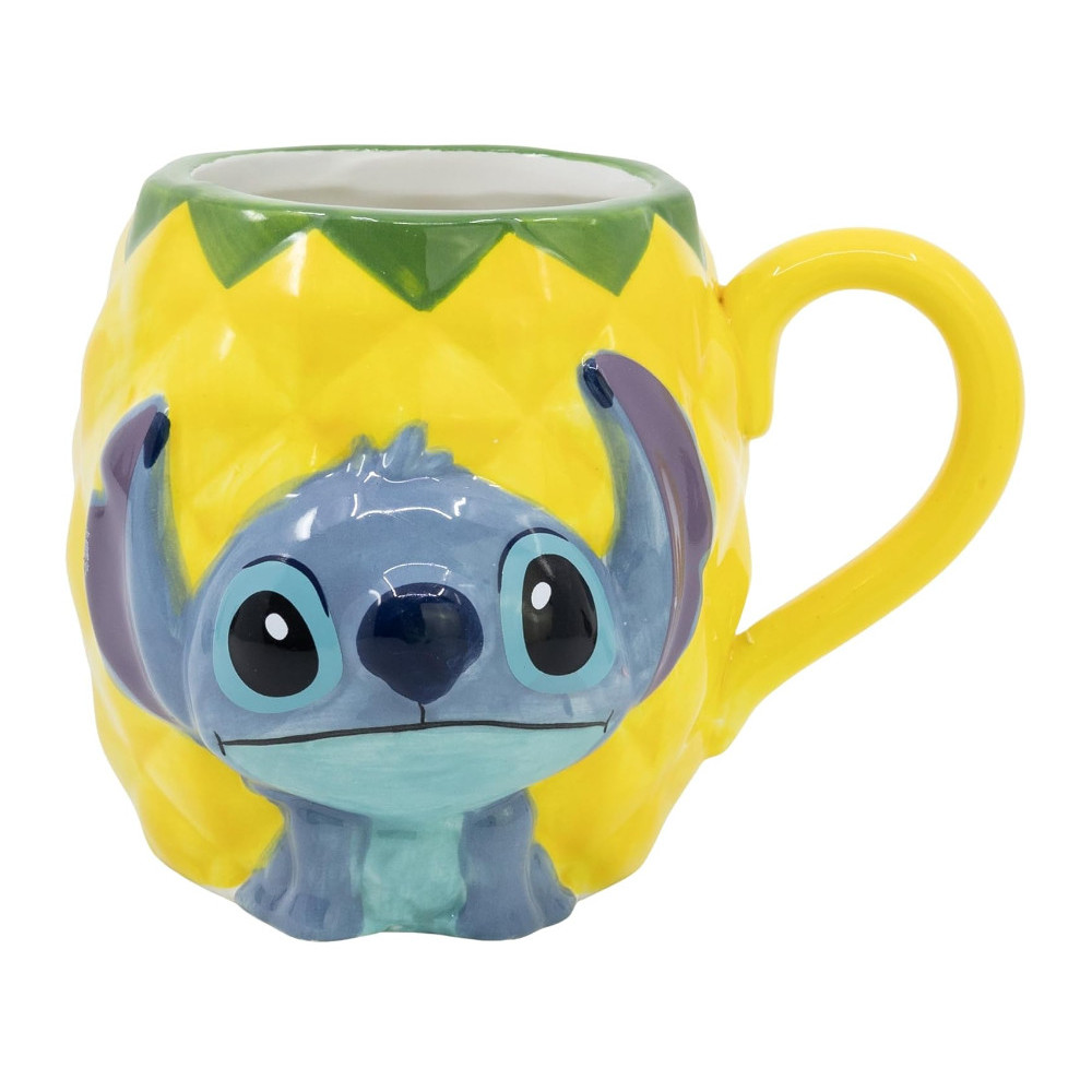 Caneca Lilo & Stitch 3D Stitch no ananás