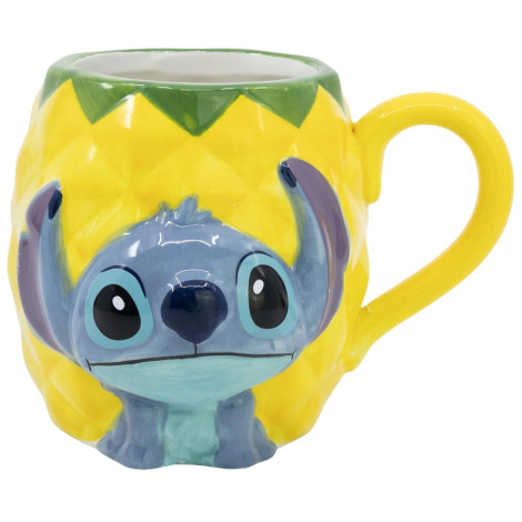 Caneca Lilo & Stitch 3D Stitch no ananás