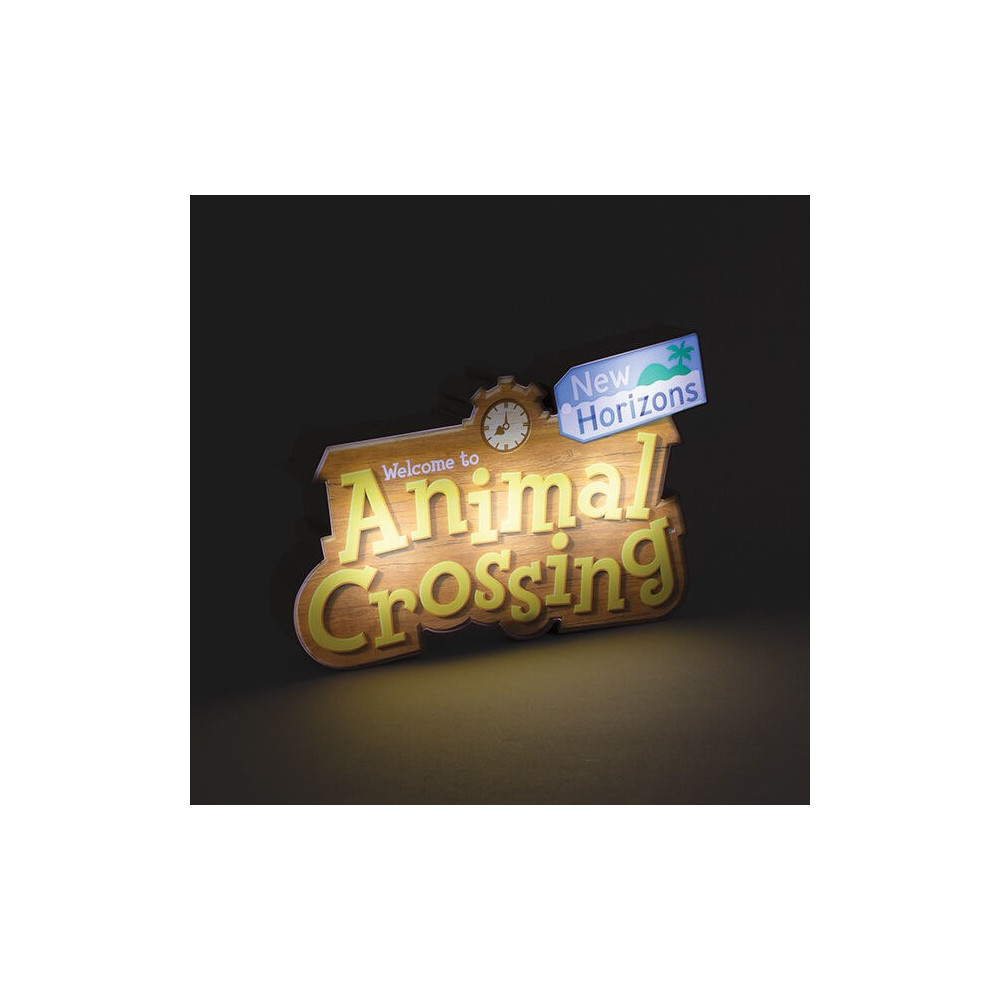 Candeeiro Nintendo com logótipo de Animal Crossing