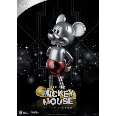 Figura dinâmica 8H Disney Mickey Mouse Cor prata