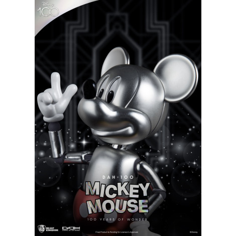 Figura dinâmica 8H Disney Mickey Mouse Cor prata