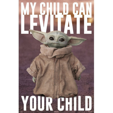Poster da Baby Yoda The Mandalorian Star Wars