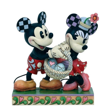 Figura Mickey y Minnie Pascua Jim Shore