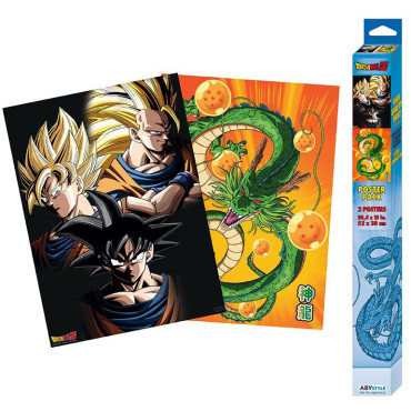 Conjunto de 2 cartazes Goku...
