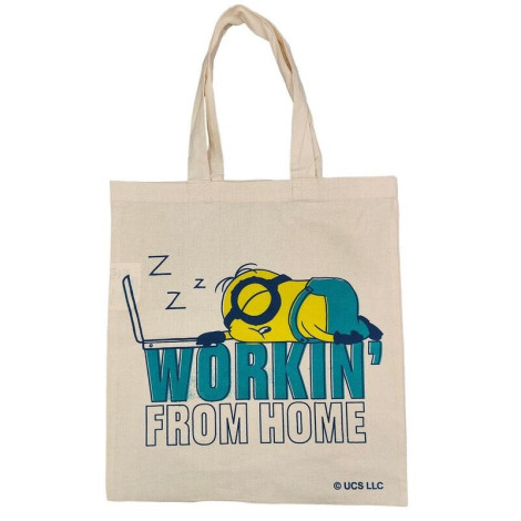 Saco de compras Minions Working from home