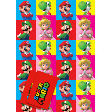 Papel de embrulho dobrado Super Mario