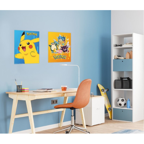 Conjunto de 2 Posters Pokémon Chibi