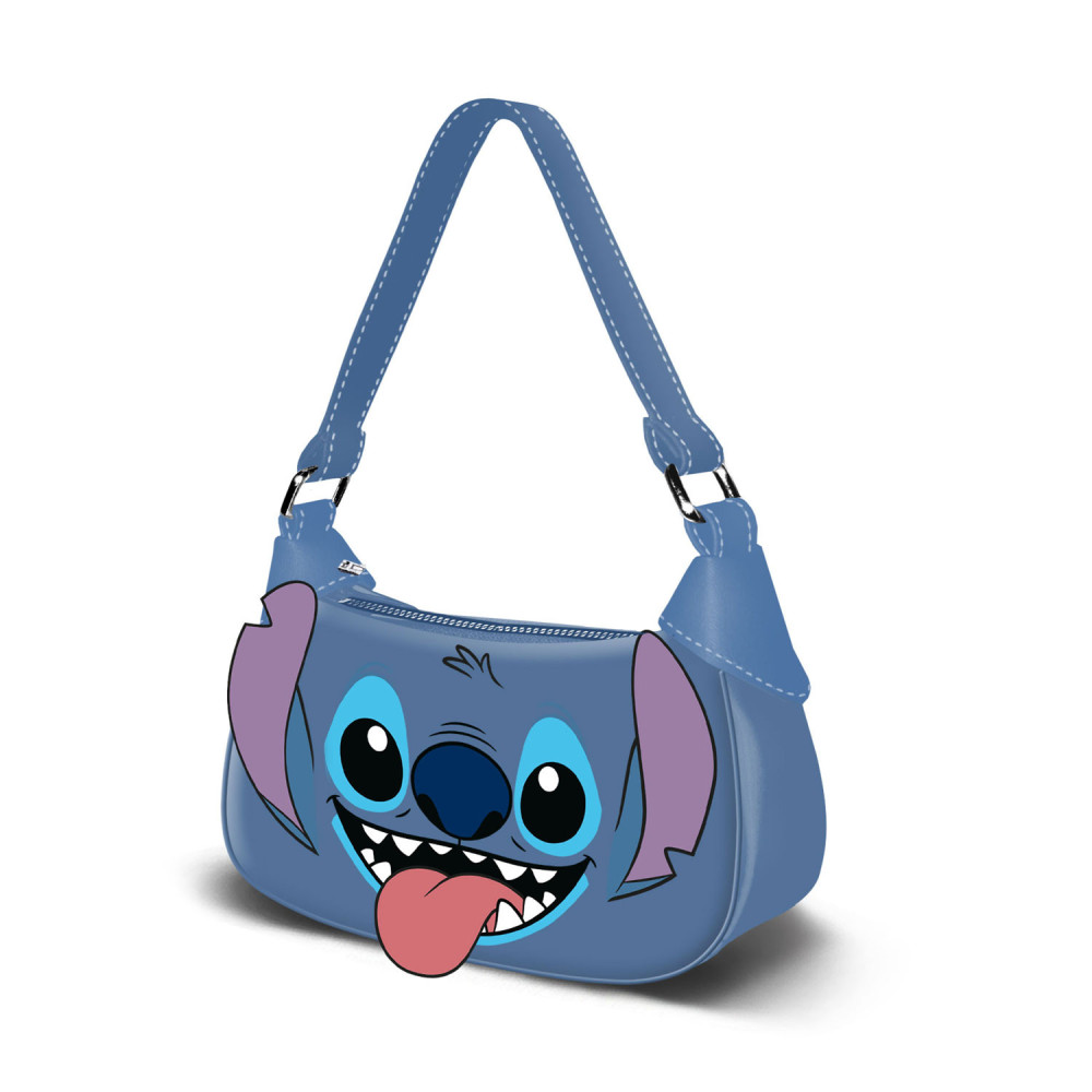 Bolsa de ombro azul Lilo e Stitch 