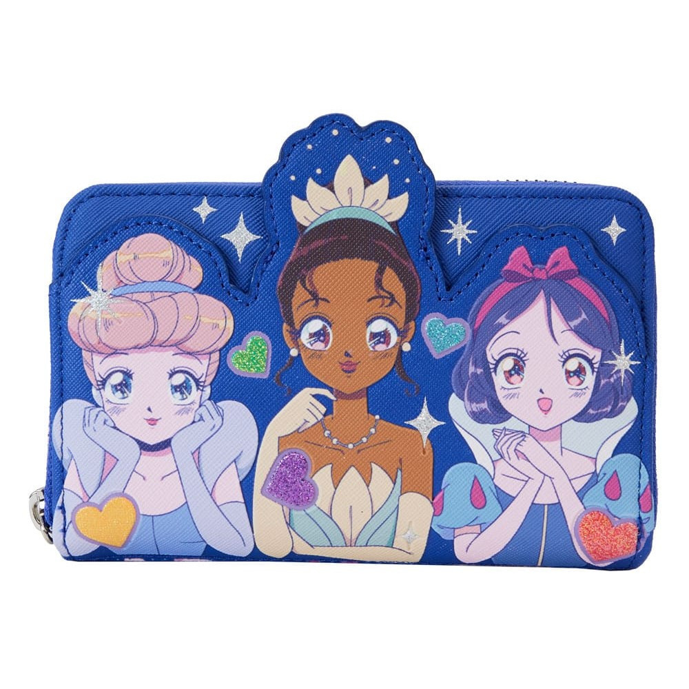 Carteira Loungefly Princesas Disney estilo manga