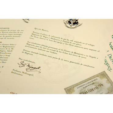 Carta de Hogwarts personalizada em português
