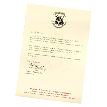 Carta de Hogwarts personalizada em português