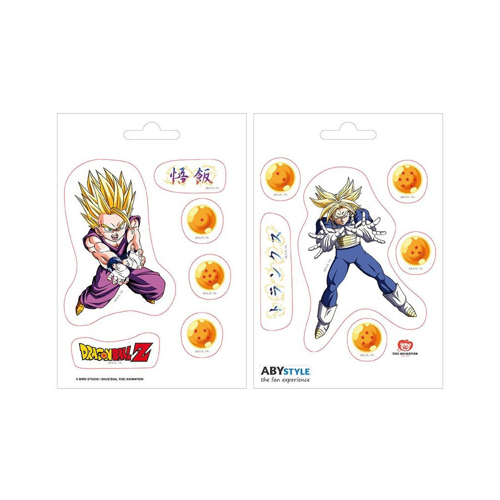 Conjunto de autocolantes Gohan e Trunks Dragon Ball