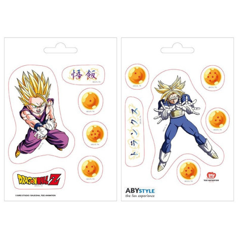 Conjunto de autocolantes Gohan e Trunks Dragon Ball