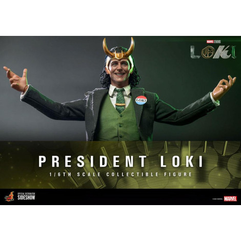 Figura 1:6 Presidente Loki Hot Toys Marvel 31 cm