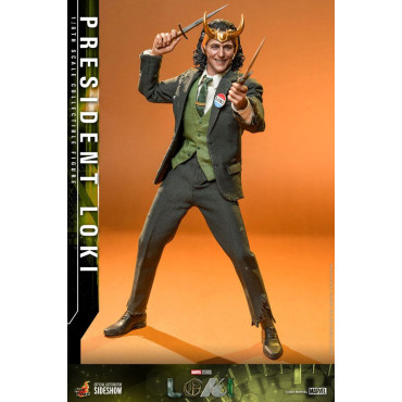 Figura 1:6 Presidente Loki Hot Toys Marvel 31 cm