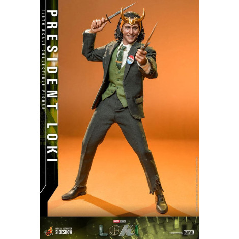 Figura 1:6 Presidente Loki Hot Toys Marvel 31 cm