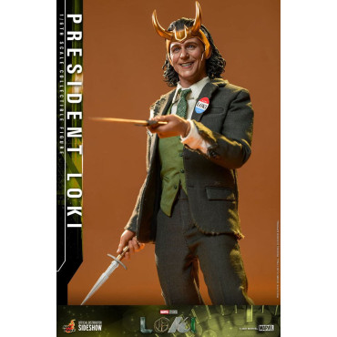 Figura 1:6 Presidente Loki Hot Toys Marvel 31 cm