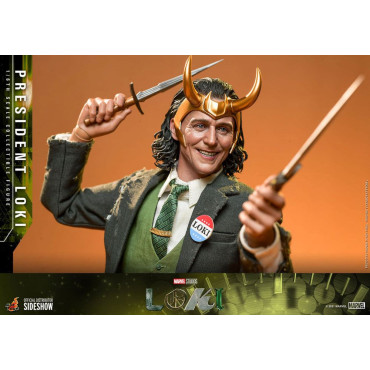 Figura 1:6 Presidente Loki Hot Toys Marvel 31 cm