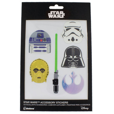 Conjunto de 6 autocolantes Star Wars