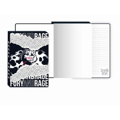 Caderno A5 Disney Cruella De Vill 101 Dalmatians