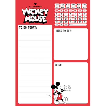 Bloco de notas de secretária Mickey Mouse É um Mickey