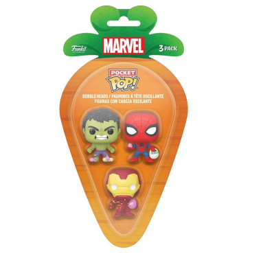 Embalagem de 3 Pocket Pop! Marvel