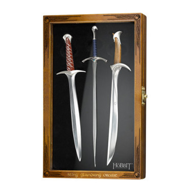 Conjunto de 3 abridores de cartas Hobbit Swords