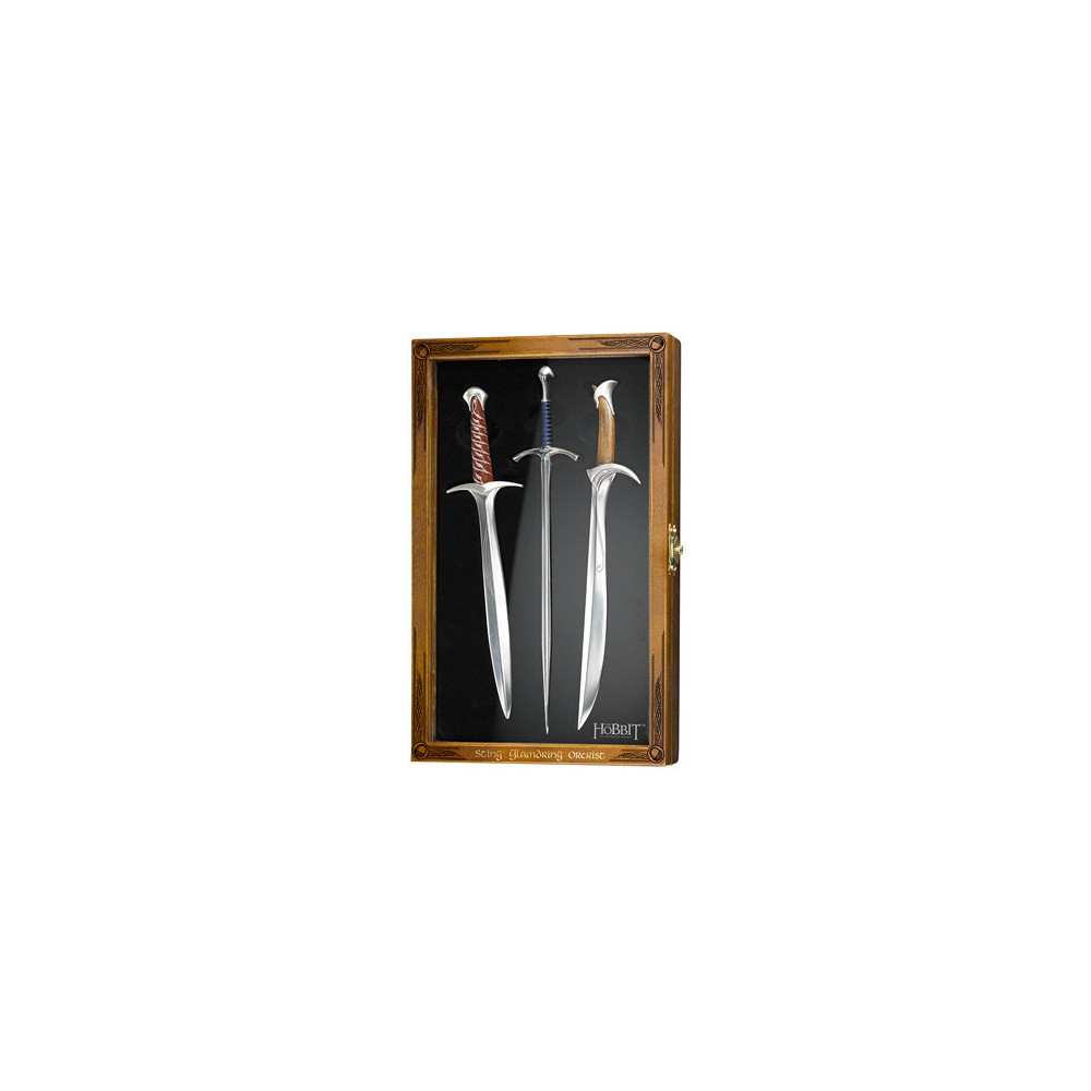 Conjunto de 3 abridores de cartas Hobbit Swords