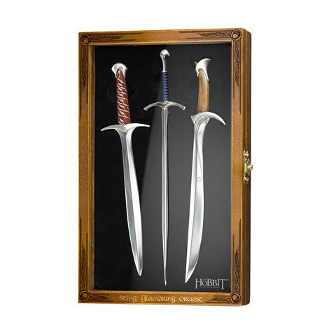 Conjunto de 3 abridores de cartas Hobbit Swords