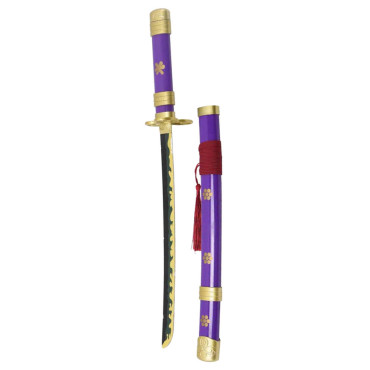 Mini Katana roxa Enma da Zoro One Piece 45 cm