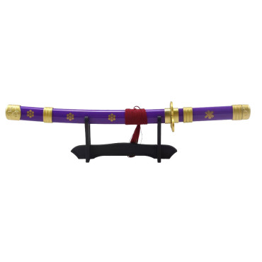 Mini Katana roxa Enma da Zoro One Piece 45 cm